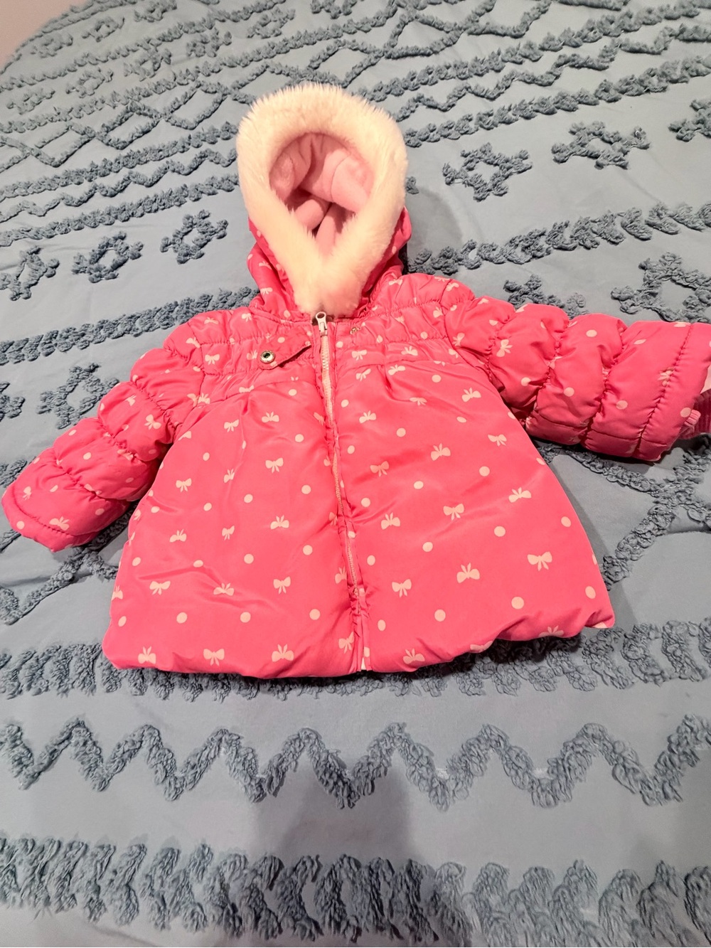 Place Baby Jacket in Light Pink with Label